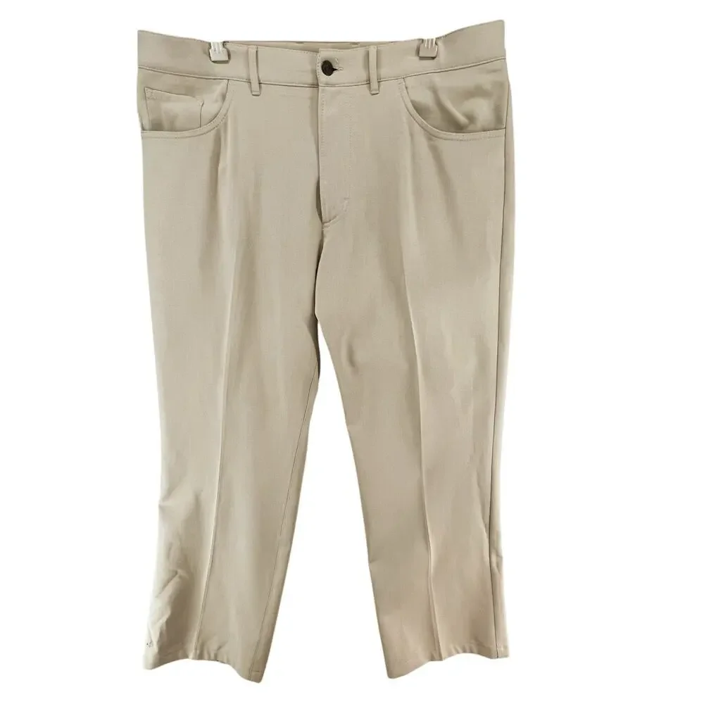 Alberto Ceramica‎ Tom Pants Mens Size 38X28 Beige Tan Straight Leg Comfort Fit